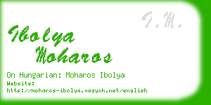 ibolya moharos business card
